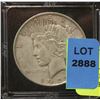 Image 1 : 1922 US SILVER PEACE DOLLAR IN COIN HOLDER