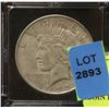 Image 1 : 1923 US SILVER PEACE DOLLAR IN COIN HOLDER