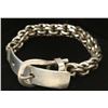 Image 1 : LARGE STERLING SILVER BUCKLE BRACELET 108G