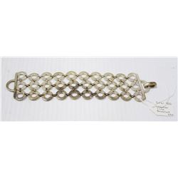 BIRKS STERLING SILVER CIRCULAR LINK BRACELET 66G