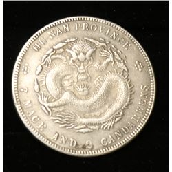 VINTAGE CHINESE SILVER DRAGON DOLLAR REPLICA