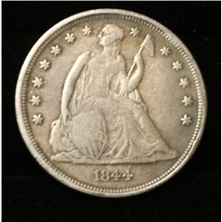 1844 US SEATED LIBERTY SILVER DOLLAR REPLICA