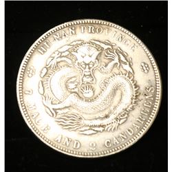 VINTAGE CHINESE SILVER DRAGON DOLLAR REPLICA