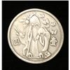 Image 1 : SILVER PLATED CHINESE LONGEVITY GOD COIN