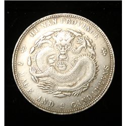 VINTAGE CHINESE SILVER DRAGON DOLLAR REPLICA