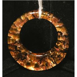 YELLOW ART GLASS PENDANT