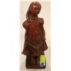 Image 1 : ANTIQUE CAST STATUE OF GIRL IN MOTHERS SHOES
