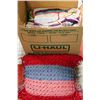 Image 1 : BOX OF ASSORTED HANDMADE BLANKETS
