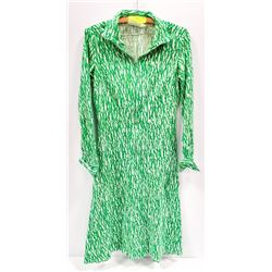 1970S  ITALIAN DIANE VON FURSTENBURG GREEN