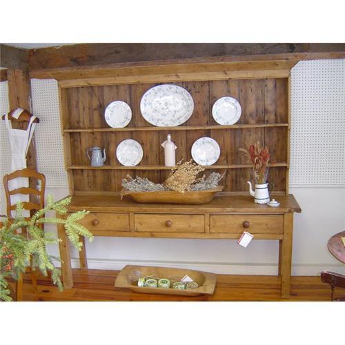 English Pine Open Back Kitchen Dresser 1501653
