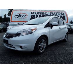 B6 --  2014 NISSAN VERSA NOTE S  , White , 246623  KM's