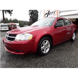 C4 --  2009 DODGE AVENGER SXT , Red , 186007  KM's