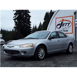 K2 --  2002 CHRYSLER SEBRING LX  , Grey , 179947  KM's