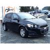 Image 3 : C5 --  2012 CHEVROLET SONIC LS , Black , 182908  KM's