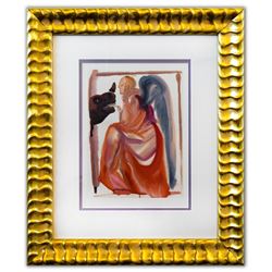 Salvador Dali- Original Color Woodcut on B.F.K. Rives Paper "Paradise 6"