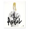 Image 1 : Padhia Avocado, "Glitter Finger" Limited Edition Silkscreen, Numbered and Hand Signed with Letter of