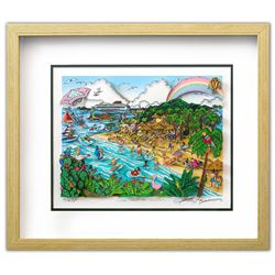 Charles Fazzino- 3D Construction Silkscreen Serigraph "Our Caribbean Vacation"