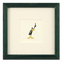 "Daffy Duck (With Hand Up)" Framed Limited Edition Etching with Hand-Tinted Color and Numbered.