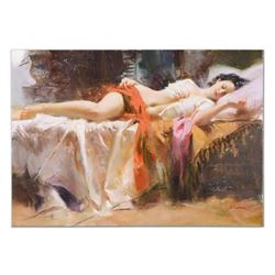 Pino (1939-2010), "Restless Beauty" Artist Embellished Limited Edition on Canvas (40" x 28"), AP Num