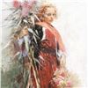 Image 2 : Pino (1931-2010), "Flower Child" Limited Edition on Canvas, Numbered and Hand Signed with Certificat