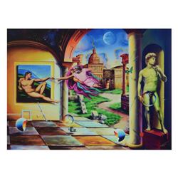 Ferjo, "Creation of a Man" Limited Edition on ped Canvas, Numbered and Signed with Letter of Authent