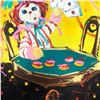 Image 3 : Paul Blaine Henrie (1932-1999), "Poker Face" Hand Signed Original Painting on Canvas (40"x30") with 