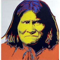 Andy Warhol- Screenprint in colors  Geronimo 