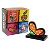 Image 3 : Romero Britto"For You II" Hand Signed Limited Edition Sculpture; Authenticated.