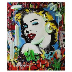 Nastya Rovenskaya- Mixed Media  Marilyn Monroe I 