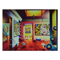 Ferjo, "Pop Interior" Limited Edition on Canvas, Numbered and Signed with Letter of Authenticity.