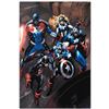 Image 1 : Marvel Comics "Captain America Corps #2" Numbered Limited Edition Giclee on Canvas by Phil Briones w