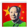 Image 1 : Steve Kaufman (1960-2010), "Chairman Mao" Hand Signed and Numbered Limited Edition Hand Pulled silks