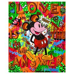 Nastya Rovenskaya- Mixed Media "The Answer is Love"
