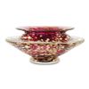 Image 1 : "Small Ikebana Flower Bowl" Hand-Blown Glass Bowl, Hand Signed by GartnerBlade Glass.