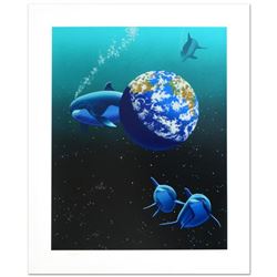 "Our Home Too II (Dolphin)" Limited Edition Serigraph by William Schimmel, Numbered and Hand Signed 