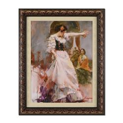 Pino (1939-2010)- Hand Embellished Giclee on Canvas "Midnight Tango"