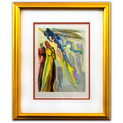 Salvador Dali- Original Color Woodcut on B.F.K. Rives Paper "Paradise 16"