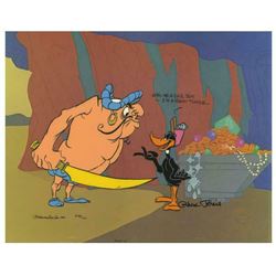 Chuck Jones  Daffy And Hassan: Call Me A Cab  Hand Signed, Hand Painted Limited Edition Sericel.