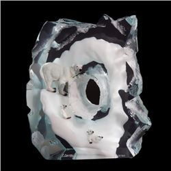 Kitty Cantrell,  Polar Play  Limited Edition Mixed Media Lucite Sculpture with COA.