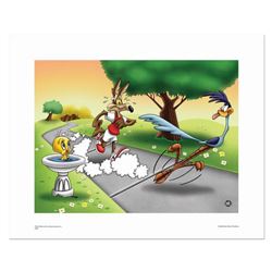  Wile E and Road Runner Race  Numbered Limited Edition Giclee from Warner Bros, with Certificate of 