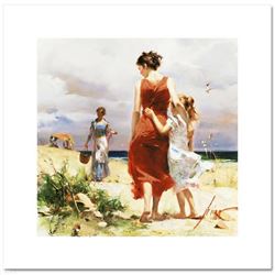 Pino (1931-2010), "Breezy Days" Limited Edition on Canvas, Numbered and Hand Signed with Certificate