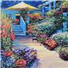 Image 2 : Howard Behrens (1933-2014), "Nantucket Flower Market" Limited Edition on Canvas, Numbered and Signed