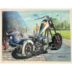 Marc Lacourciere- Original Giclee on Canvas "Vietnam Wall"