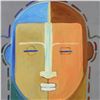Image 2 : Gaylord Soli, "The Profile" Framed Original Mixed Media Acrylic Painting, Hand Signed with Certifica