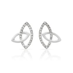 Natural 0.29 CTW Diamond Earrings 14K White Gold - REF-31Y5N
