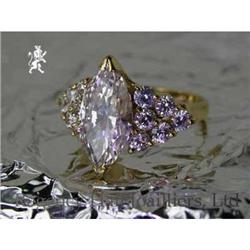 RHJ Brilliant Cubic Zirconium Marquise Ring  #1501888