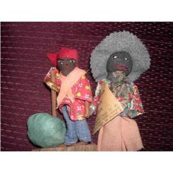  Two Black Cloth Dolls #1502155