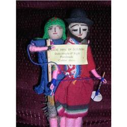 8  Bolivia Cloth Doll Pair #1502187