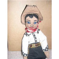 17" Cloth Cowboy W/ Stitched Features #1502189