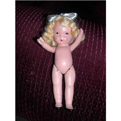 5.5" Nancy Ann Jointed Molded Socks Doll #1502202